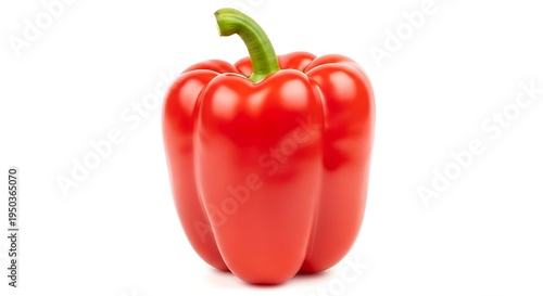 Red Bell Pepper Fresh Vegetable Isolated