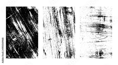 Grunge overlay vector grainy letterpress textures. Imprint texture grungy set. Rolled ink pressed texture. Screen print clean overlay pattern .Fine dust pattern texture. Distressed mask overlay.
