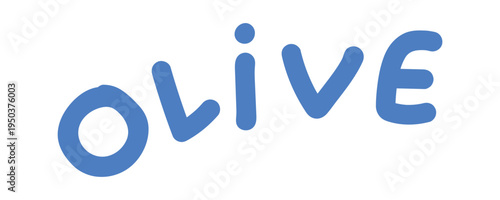 Olive lettering Greek culture design