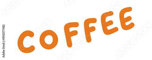 Coffee font lettering retro design