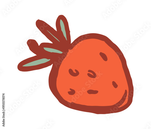 Sweet strawberry breakfast ingredient design