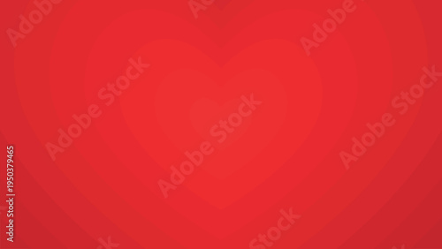 Retro Background with heart. Monochrome horizontal background of heart shaped tunnel. Vector illustration.