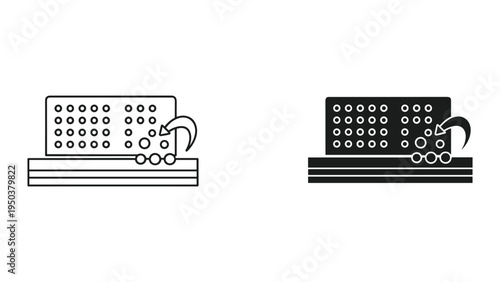 Braille Reader Device with Stylus or Pointer and Output Dots