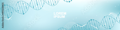 Molecular structure DNA, atom, neurons. Medical, technology, chemistry, science background. Science concept for your design. Connected lines with dots. Vector illustration.