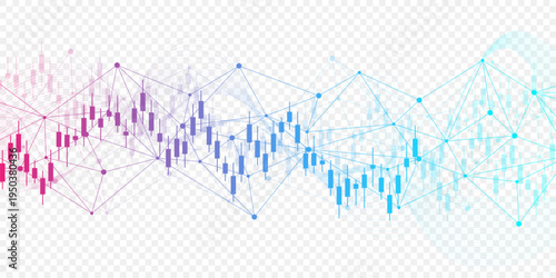 Finance and money technology background concept of business prosperity and asset management . Creative graphic economy and financial growth. Vector illustration