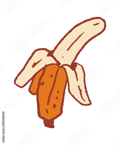 Sweet banana fruit breakfast food