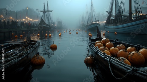 Wallpaper Mural Halloween pumpkins in ecoharbor denmark Torontodigital.ca