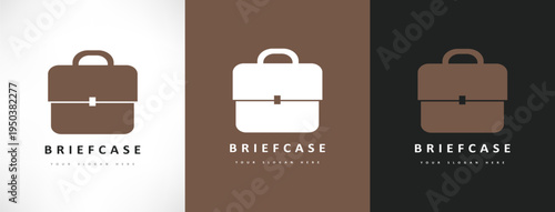 Briefcase logo vector. Illustration template