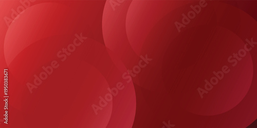 Abstract background with deep red and vibrant red layered geometric circles.