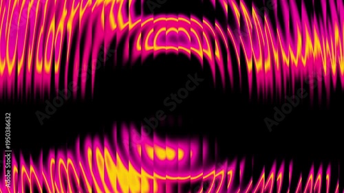 Abstract futuristic glass gradient waves showcasing smooth light flow, vibrant neon colors and dynamic animation, seamless looping background for modern