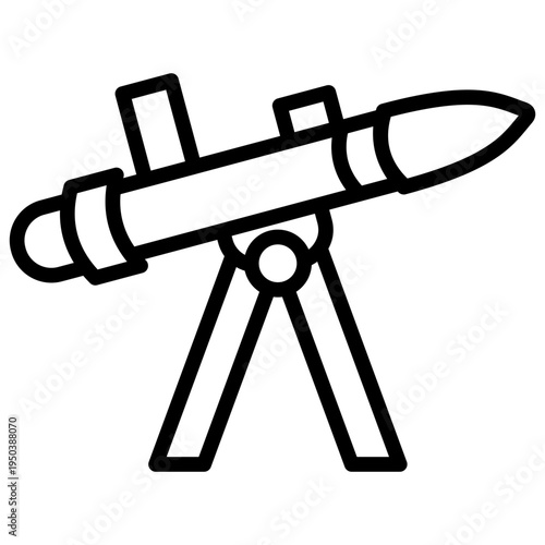 Rocket Launcher line icon