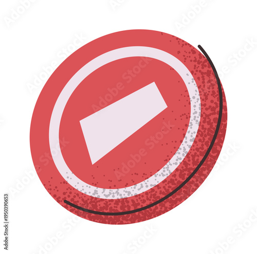 No entry sign parking element