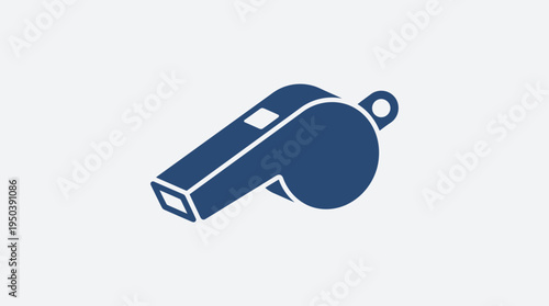 Official Referee Whistle Icon for Football World Cup Matches