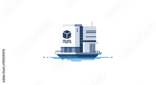 Container Ship Sailing Ocean Freight.