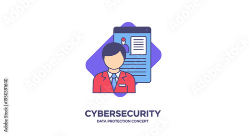 Cybersecurity Professional Protecting Data with Clipboard.