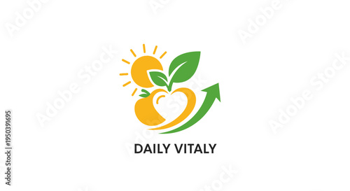 Daily Vitaly Healthy Food Logo Design.