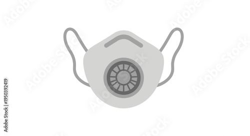 Respiratory protection face mask.