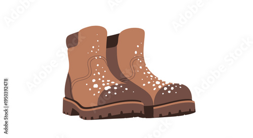 Brown Studded Ankle Boots for Women.