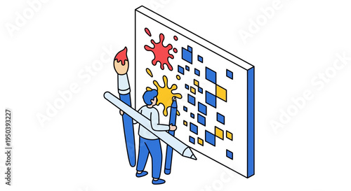 Two businessmen working on strategy board.