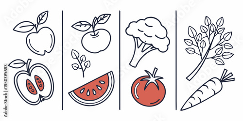 A delightful assortment of fresh fruits and vegetables