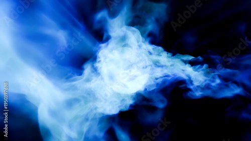 fire flame burst explosion smoke CG 3D illustration
