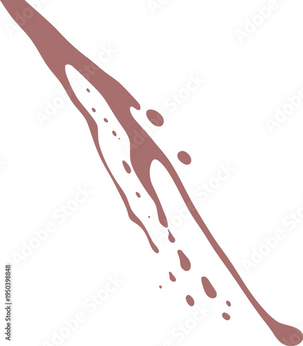 Abstract ink splash design, art ink spot, artistic and decorative ink art