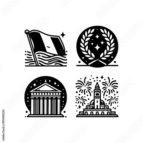 Italian Flags Icon – Liberation Day Italy