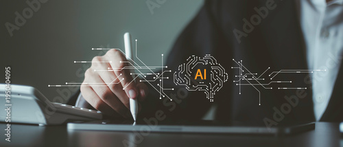 Canvas-taulu Artificial intelligence automation, smart communication, email management and digital customer support
