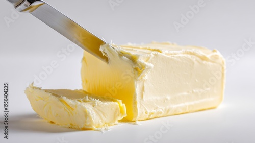 knife cutting the butter
