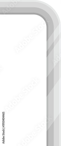 L-Shaped Hex Key Tool Flat Illustration Isolated on White Background