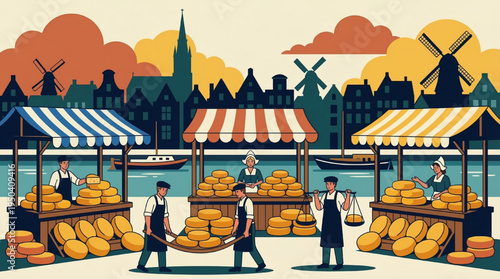 Farm workers cultivate fields with tractors, showcasing agricultural productivity and rural scenery