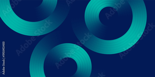 Blue abstract background with glowing circles. Swirl circular lines pattern. Geometric spiral. eps 10