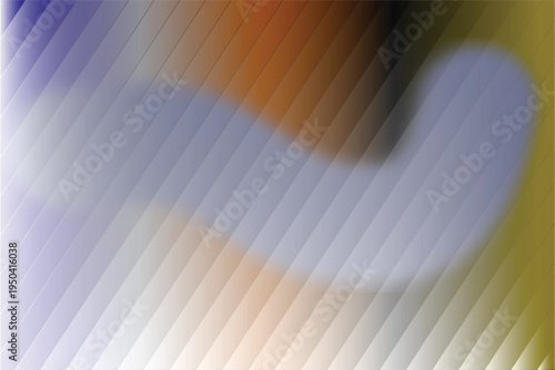 Abstract diagonal gradient stripes background with soft circular light glow and warm blue orange color transition