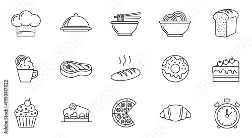 Various types of food and desserts.