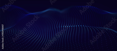 Digital technology ai abstract business blue background for future science and data banner concept. Network connection flow design for cyberspace and big data presentation.