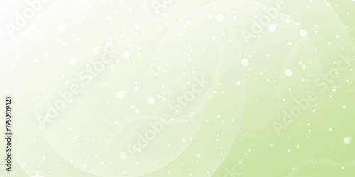 Abstract minimal background with pale lime green curves and light particles eps10