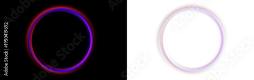 Sci-fi hologram stage with circular neon platform and glowing lights. Light rays extend upward dynamically. Ideal for futuristic product displays.