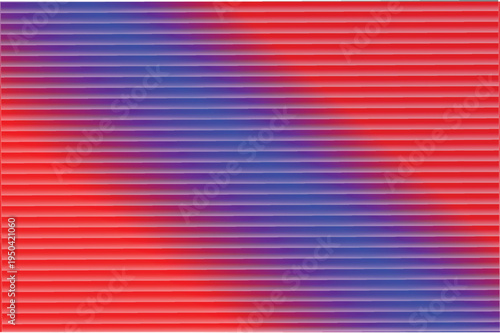 Abstract horizontal stripes gradient background with vibrant red purple and blue color transition