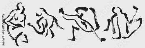 Elegant woman figure sketches and body silhouettes in charcoal style. Sophisticated line art for luxury branding, stationery and aesthetic poster design.