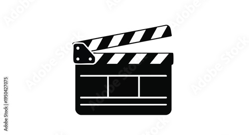 Vector film clapperboard icon