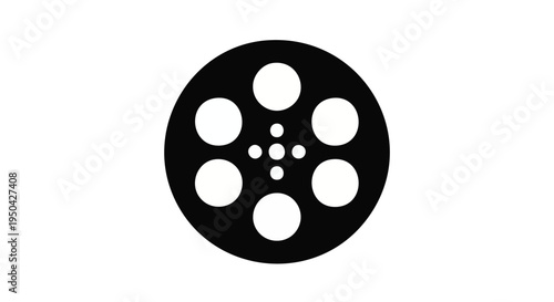 Vector film reel icon