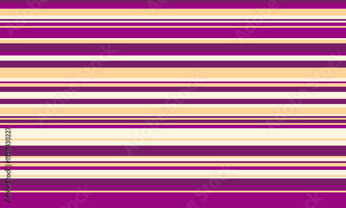 Abstract horizontal stripes background.  Vibrant purple, cream, and white color palette creates a stylish, modern design perfect for websites, textiles, or packaging.