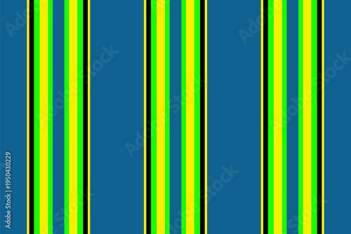 Machinery fabric background lines, template seamless stripe texture. Manufacturing pattern vertical textile vector in bright and cyan colors.