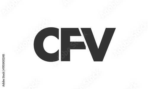 CFV logo design template with strong and modern bold text. Initial based vector logotype featuring simple and minimal typography. Trendy company identity. Free Download CFV logo design template with strong and modern bold text. Initial based vector logotype featuring simple and minimal typography. Trendy company identity. - GFXLoad