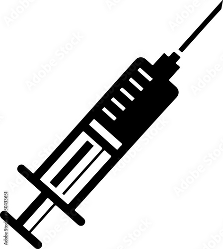 Syringe silhouette vector illustration