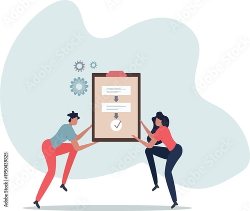 Procedure as work flow process steps scheme document .Strategy and task checklist regulation to control quality and content sequence.person's life situation and his activities.