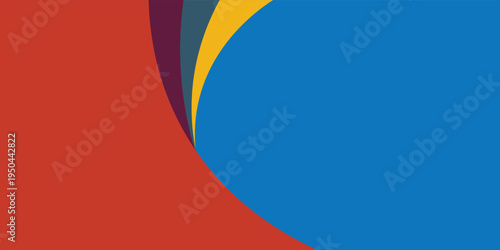 A 2D white background with copy space on it and broad streaks with warm colors next to it