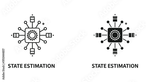 State Estimation Icon: Network Data Processing and Analysis, Control Systems, Machine Learning, and AI
