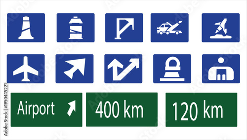 Blue emergency exit sign with white man and woman icons and a directional arrow isolated against a clear sky