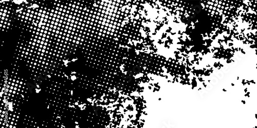 abstract texture featuring heavy ink splatters and a distressed halftone dot pattern for an edgy, urban look.